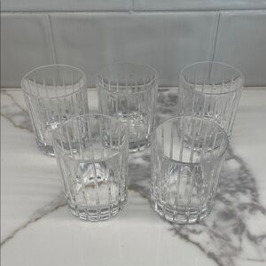 Elegant Clear Glass Tumbler Set